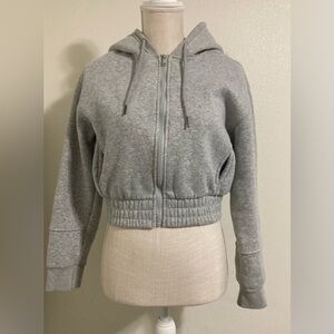 I Believe - Womens Lowcut Zipdown Hoodie Sweater - Size S - EUC